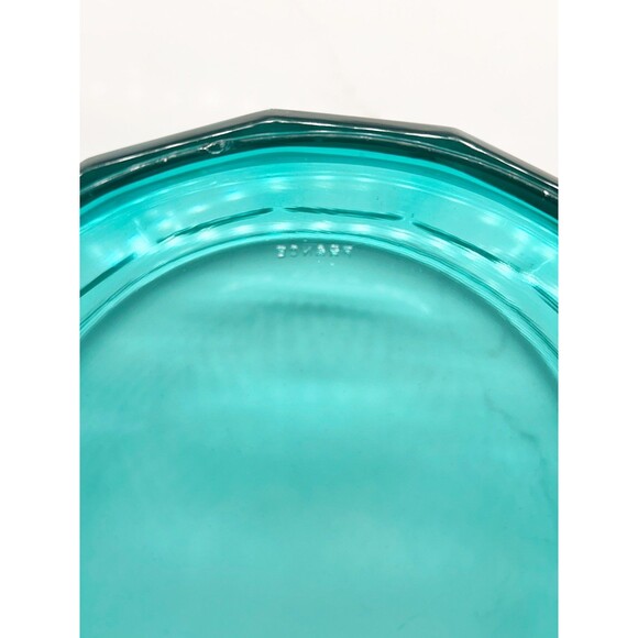 France Luminarc Arcoroc Glass Turquoise Blue Large Serving Bowl Large - Picture 5 of 8
